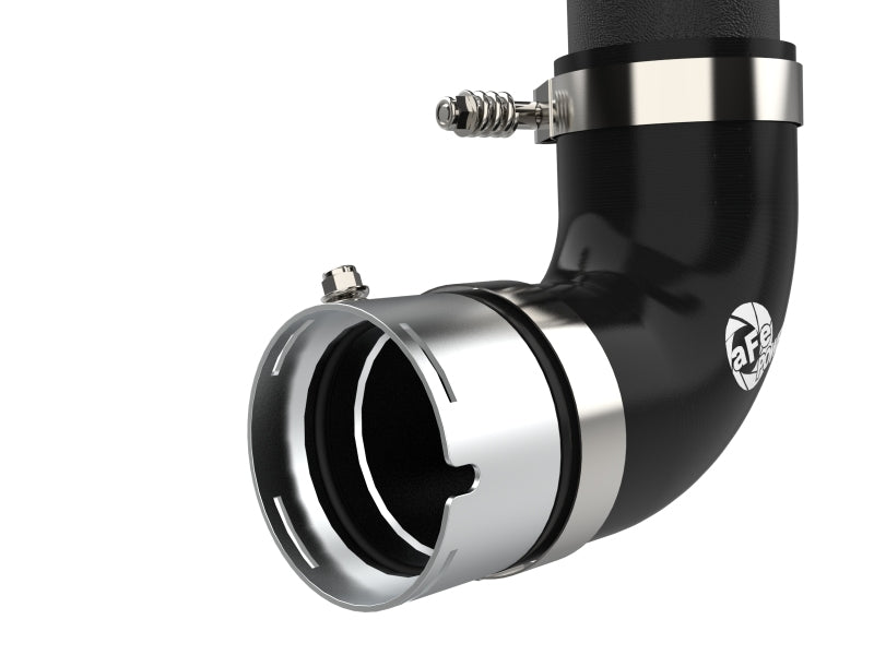 aFe 21-23 Ford Bronco V6-2.7Ltt BladeRunner Alum Hot &amp; Cold Charge Pipe Kit - Black Intercoolers aFe