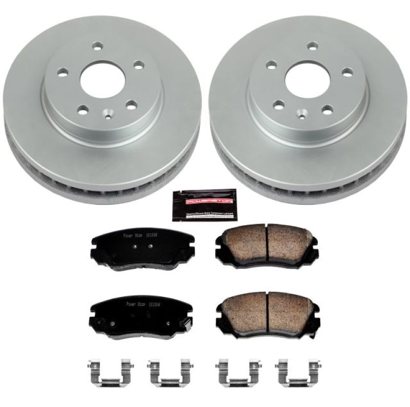 Power Stop 11-16 Buick LaCrosse Front Z17 Evolution Geomet Coated Brake Kit Brake Kits - Performance Blank PowerStop