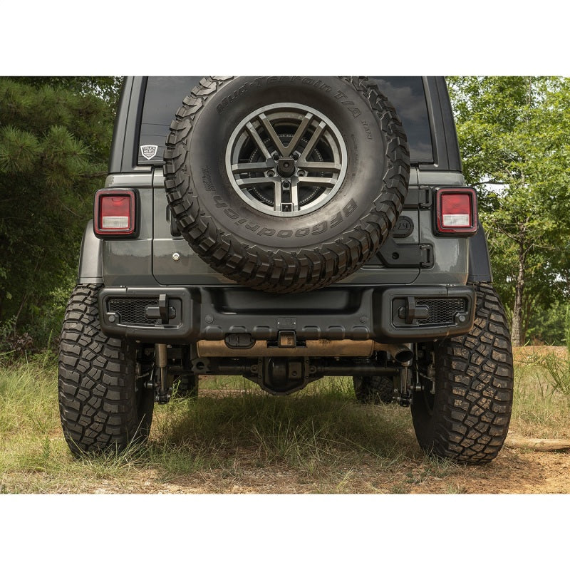 Rugged Ridge Spartacus Rear Bumper Black 18-20 Jeep Wrangler JL Bumpers - Steel Rugged Ridge