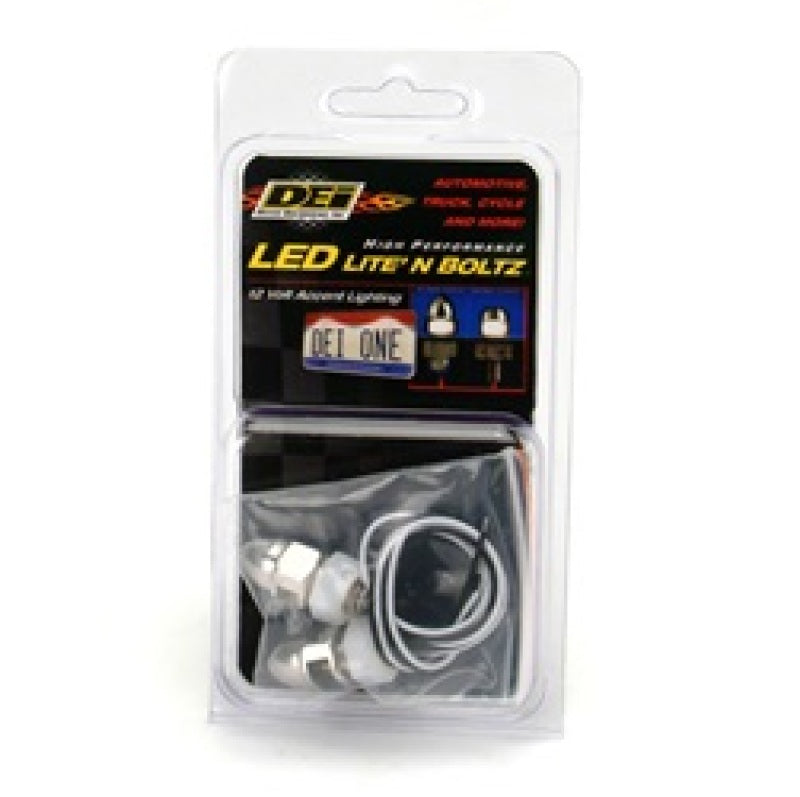 DEI LED LiteN Boltz License Plate Lighting Kit - Dome Head - 4pc - Satin Bulbs DEI