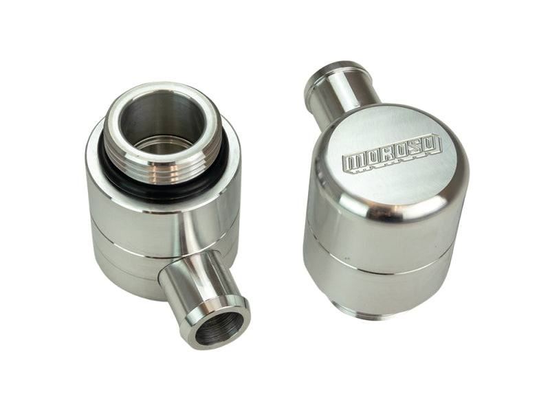 Moroso GM COPO 3/4in Tube Screw-In Valve Cover Breathers (2 Pack) Valve Covers Moroso