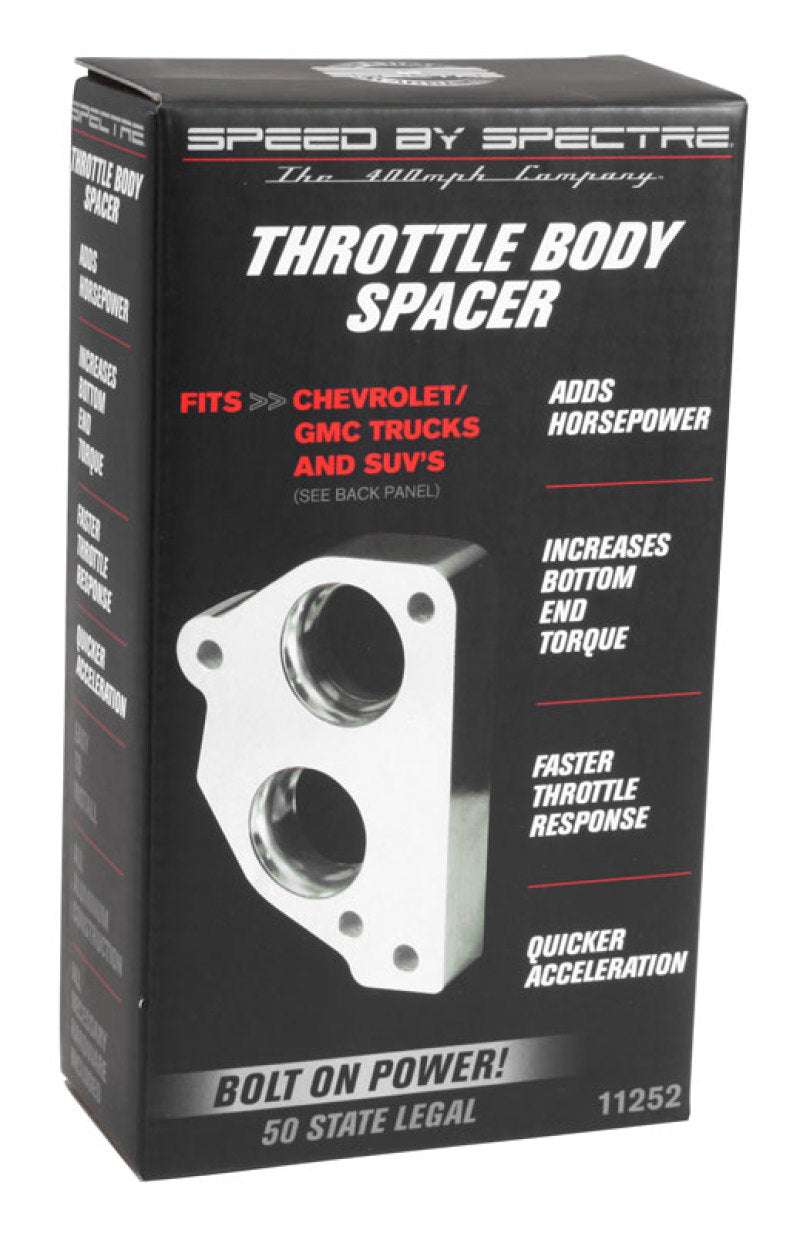 Spectre 86-95 GM 4.3L/5.0L/5.7L Throttle Body Injection Spacer Throttle Body Spacers Spectre