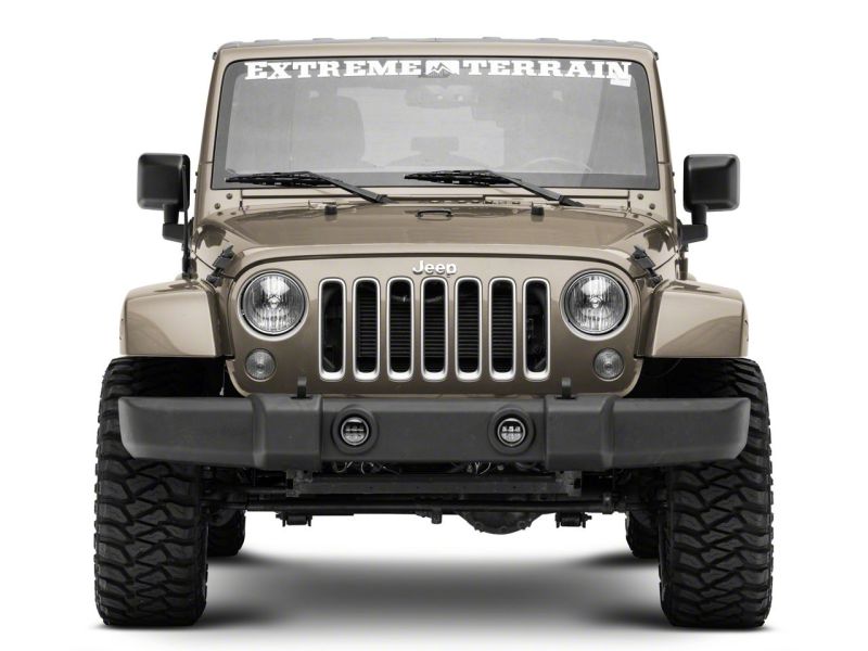 Raxiom 07-18 Jeep Wrangler JK Axial Series 4-In LED Devil Eyes Fog Lights w/ Halo Headlights Raxiom