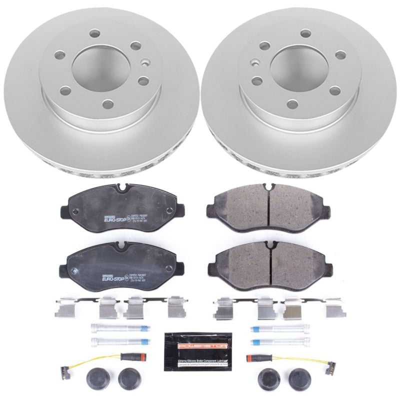 Power Stop 07-09 Dodge Sprinter 2500 Front Euro-Stop Brake Kit Brake Kits - OE PowerStop