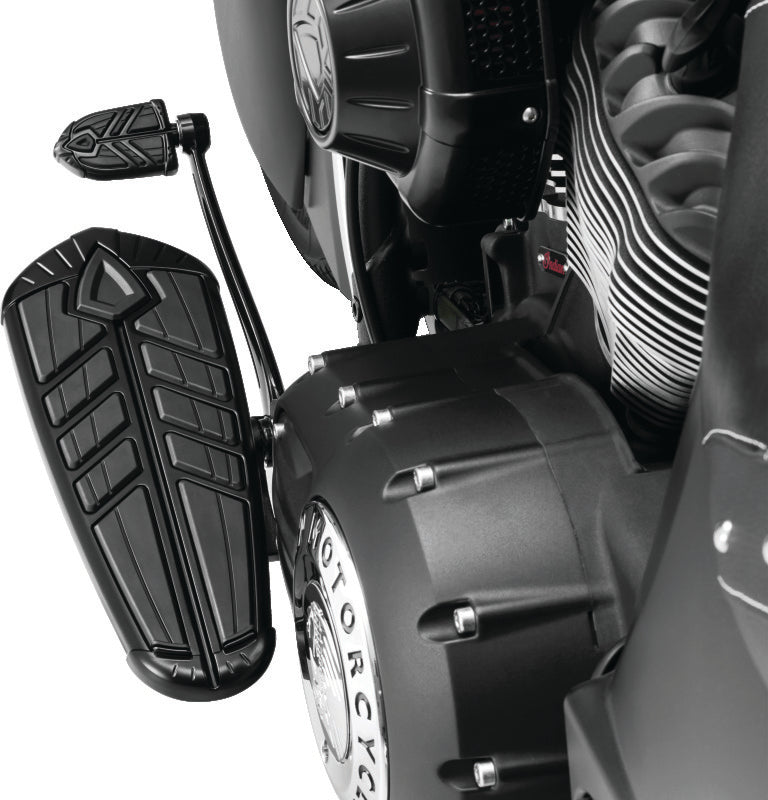 Kuryakyn Spear Driver Floorboard Inserts Satin Black Footpegs Kuryakyn