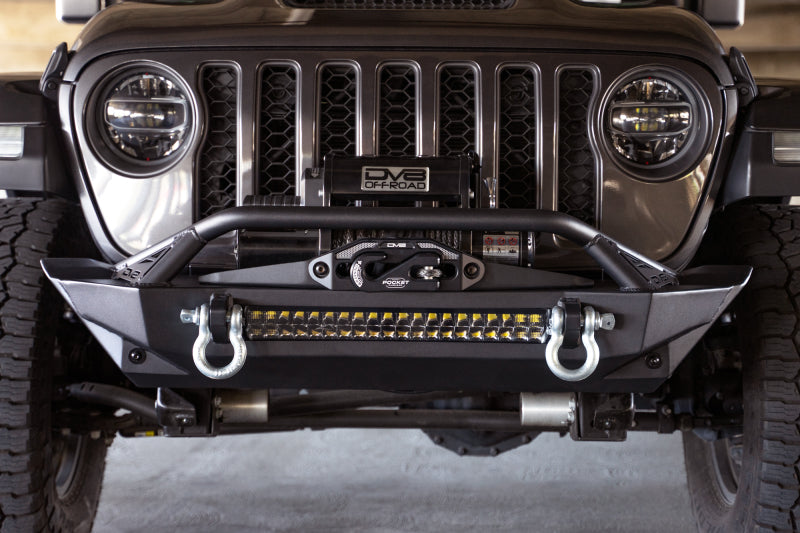 DV8 Offroad 07-23 Jeep Wrangler JK/JL & Gladiator JT FS-1 Series Stubby Front Bumper Bumpers - Steel DV8 Offroad