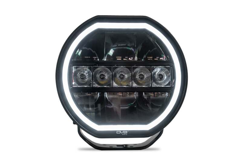 DV8 Offroad 7in Halo Elite Round Light w/ Accent Halo - White/Amber Light Bars & Cubes DV8 Offroad
