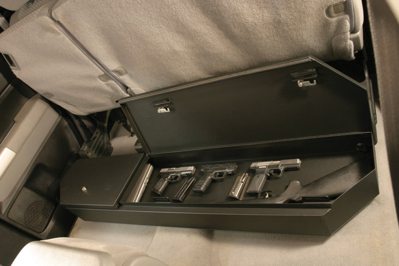 Tuffy 07-21 Toyota Tundra Double Cab Underseat Lockbox W/ Combo Lock Cargo Boxes & Bags Tuffy Products