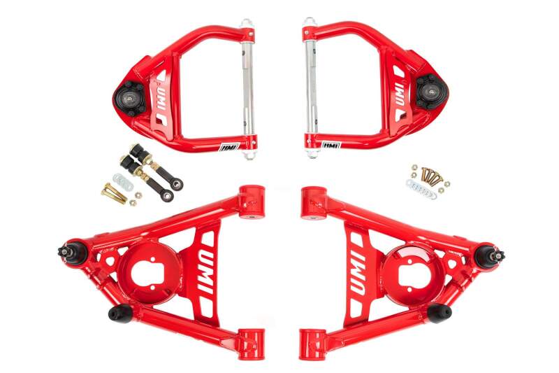 UMI Performance 64-72 GM A-Body Tubular Upper & Lower Front A-Arm Kit Control Arms UMI Performance