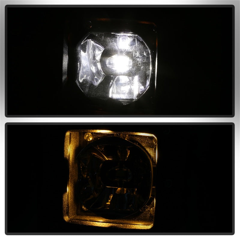 Spyder Dodge Ram 2013-2018 1500 Only Full LED Fog Lights W/Bracket and Universal Switch- Clear Fog Lights SPYDER