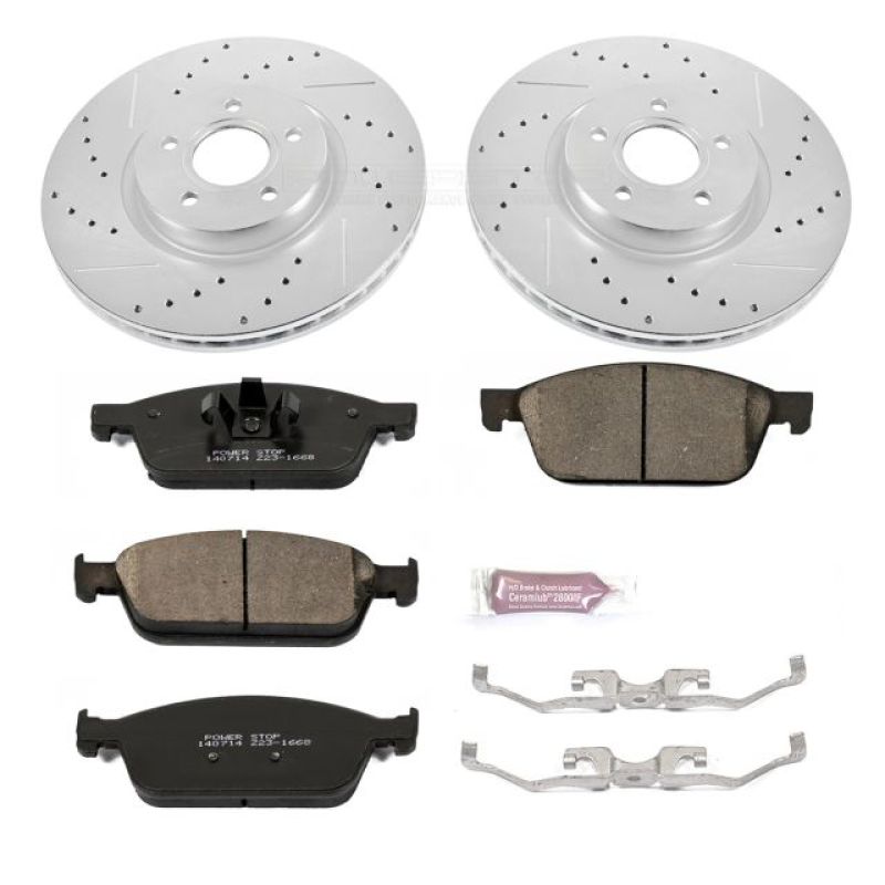 Power Stop 13-14 Ford Focus Front Z23 Evolution Sport Brake Kit Brake Kits - Performance D&S PowerStop