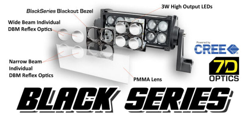 Oracle Black Series - 7D 52 300W Dual Row LED Light Bar - 6000K Light Bars & Cubes ORACLE Lighting