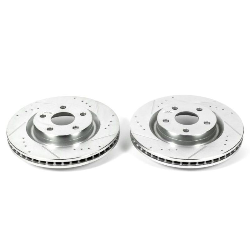 Power Stop 08-09 Pontiac G8 Front Evolution Drilled & Slotted Rotors - Pair Brake Rotors - Slot & Drilled PowerStop