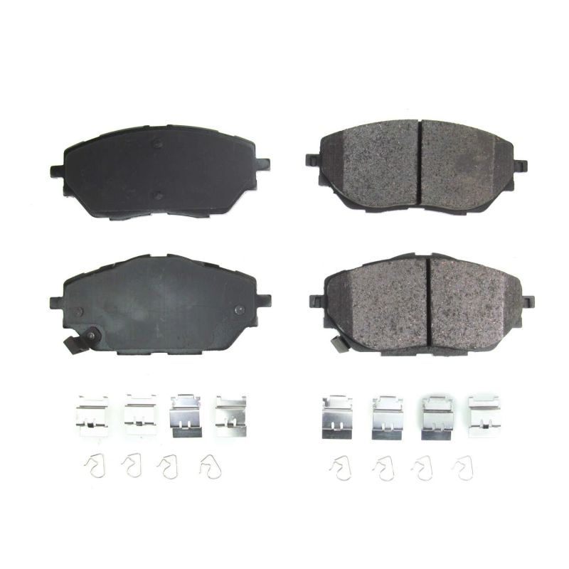 Power Stop 18-19 Toyota C-HR Front Z17 Evolution Ceramic Brake Pads w/Hardware Brake Pads - OE PowerStop