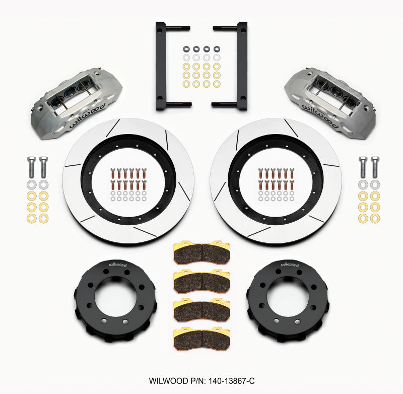 Wilwood TX6R Front Kit 16.00in Clear Ano 2005-2012 Ford F250/F350 4WD Big Brake Kits Wilwood