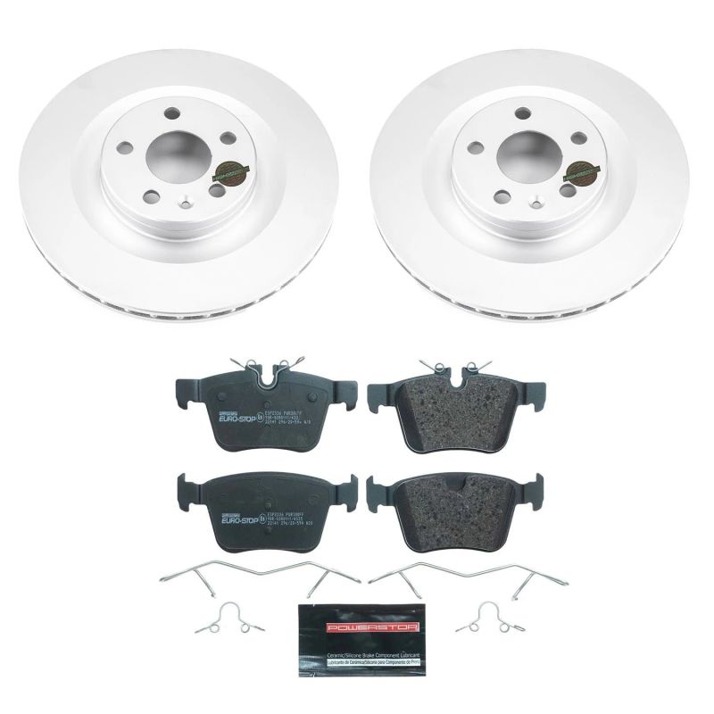 Power Stop 19-20 Volvo S60 Rear Euro-Stop Brake Kit Brake Kits - OE PowerStop