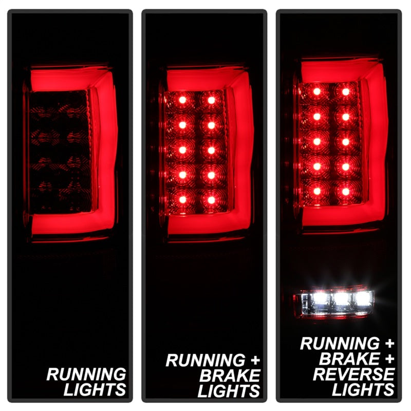 Spyder Ford F150 04-08 Styleside Tail Light V2 - LED - Red Clear ALT-YD-FF15004V2-LBLED-RC Tail Lights SPYDER