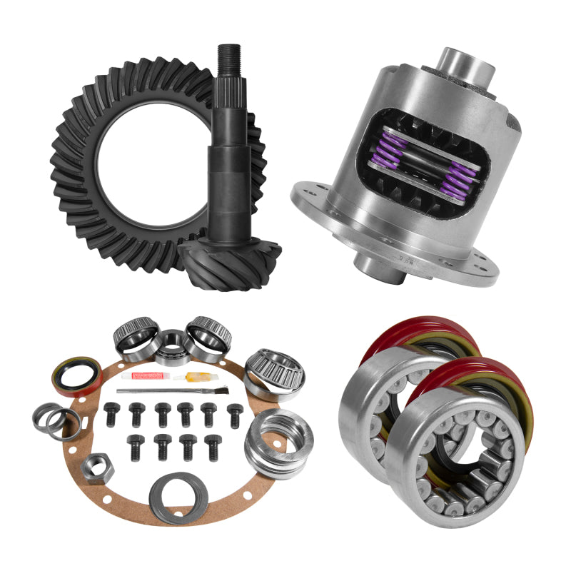 Yukon 8.5in GM 4.88 Rear Ring & Pinion Install Kit 30 Spline Positraction Axle Bearings and Seals Differential Install Kits Yukon Gear & Axle