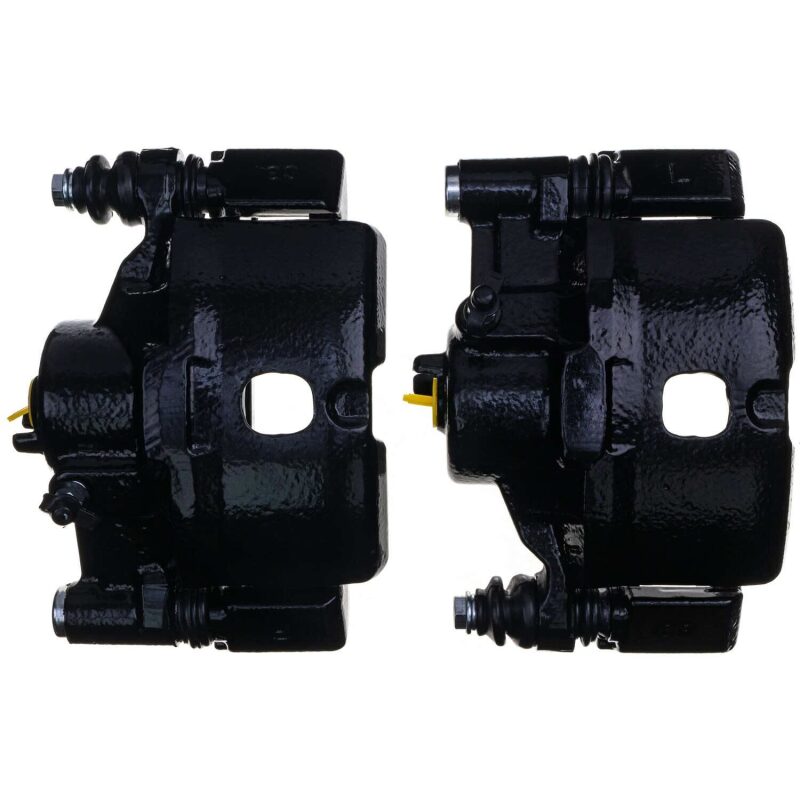Power Stop 90-91 Honda CRX Front Black Caliper - Pair w/Bracket Brake Calipers - Perf PowerStop