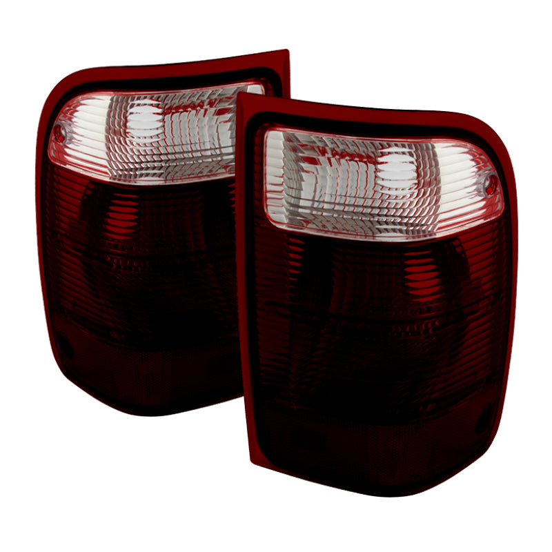 xTune Ford Ranger 2001-2011 OEM Style Tail Lights Red Smoked ALT-JH-FR01-OE-RSM Tail Lights SPYDER