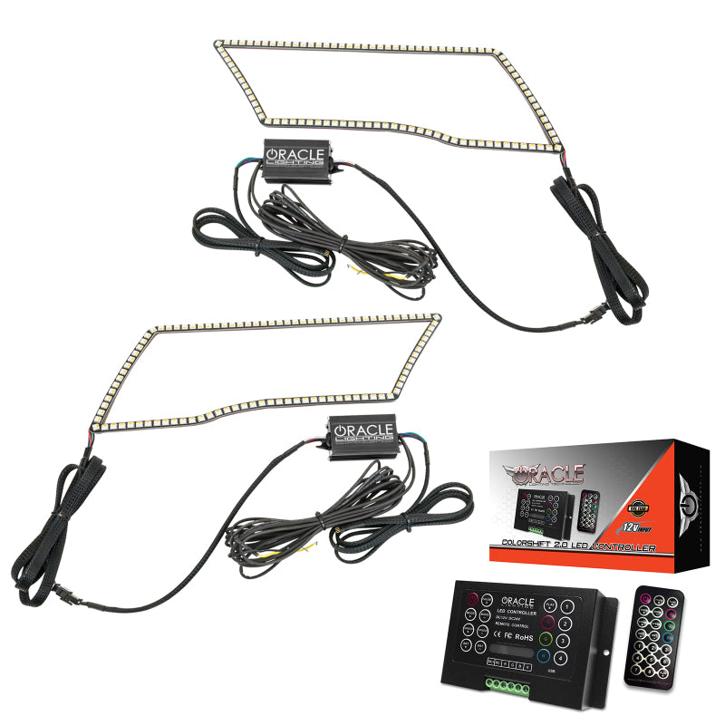 Oracle 09-18 Dodge Ram Switchback Quad Headlight Halo Kit - RGB+A + w/ 2.0 Controller Headlights ORACLE Lighting