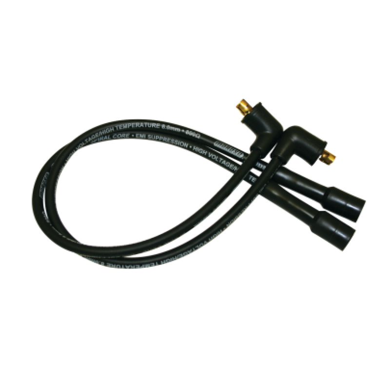 Moroso 97-98 Harley-Davidson FLT/FLHT/FLHR/FLTR Spiral Core Wire Set - Black Spark Plug Wire Sets Moroso