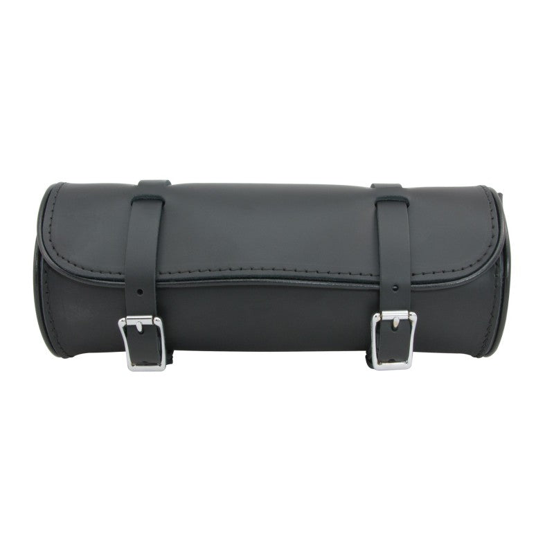 Willie & Max Universal Round Leather Tool Bag (12 in L x 4.5 in H) - Black Bags - Bike Bags Willie & Max