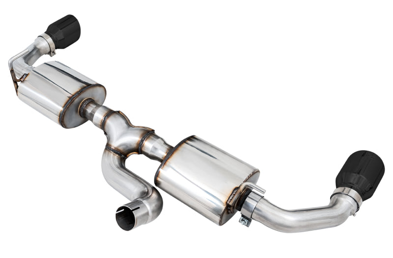 AWE Tuning 2018+ Jeep Wrangler JL/JLU Tread Edition Axle-Back Dual Exhaust - Diamond Black Tips Catback AWE Tuning