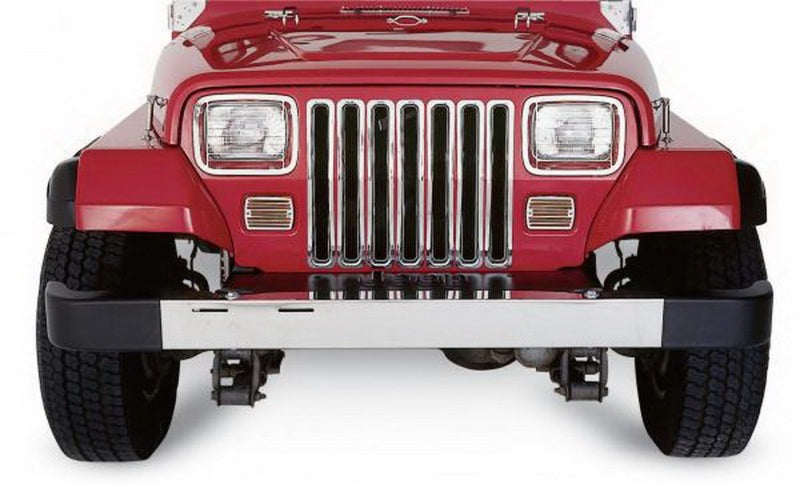 Rampage 1987-1995 Jeep Wrangler(YJ) Grille Inserts - Chrome Grilles Rampage