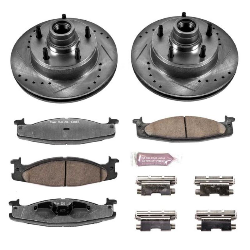 Power Stop 2003 Ford E-150 Front Z36 Truck & Tow Brake Kit Brake Kits - Performance D&S PowerStop