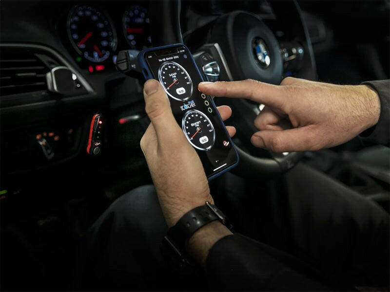 aFe Scorcher Bluetooth Power Module 15-19 BMW M2 Competition/M3/M4 (F80/82/83/87) L6-3.0L (tt) S55 In-Line Modules aFe