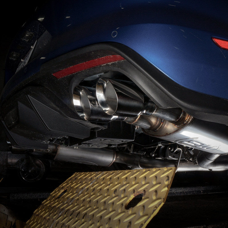 Stainless Works 2018+ Ford Mustang GT 3in Redline Series Catback X-Pipe w/Active Valves & Quad Tips Catback Stainless Works