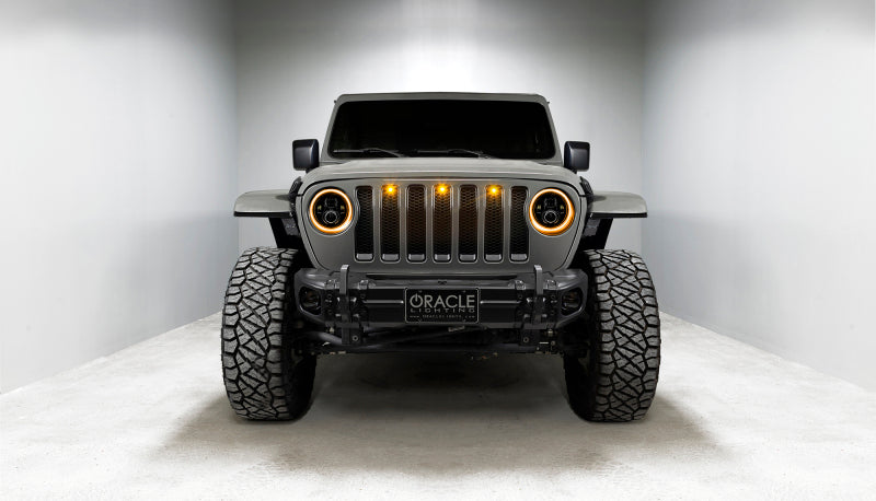 Oracle Jeep Wrangler JL/Gladiator JT 7in. High Powered LED Headlights (Pair) - Dynamic Headlights ORACLE Lighting