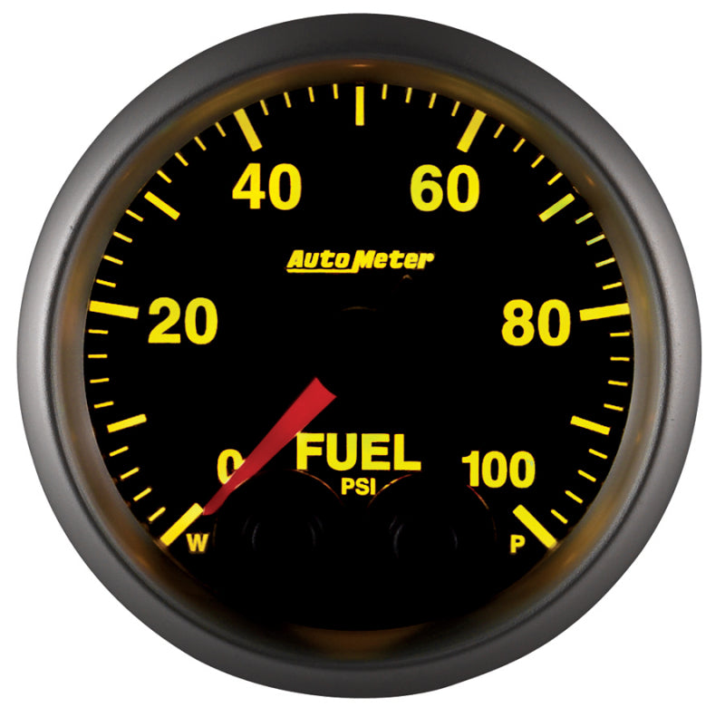 Autometer Elite 52mm 0-100 PSI Fuel Pressure Peak & Warn w/ Electronic Control Gauge Gauges AutoMeter