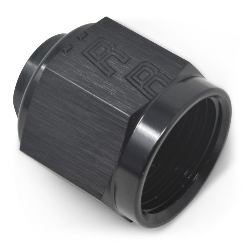 Russell Performance -6 AN Flare Cap (Black) Fittings Russell