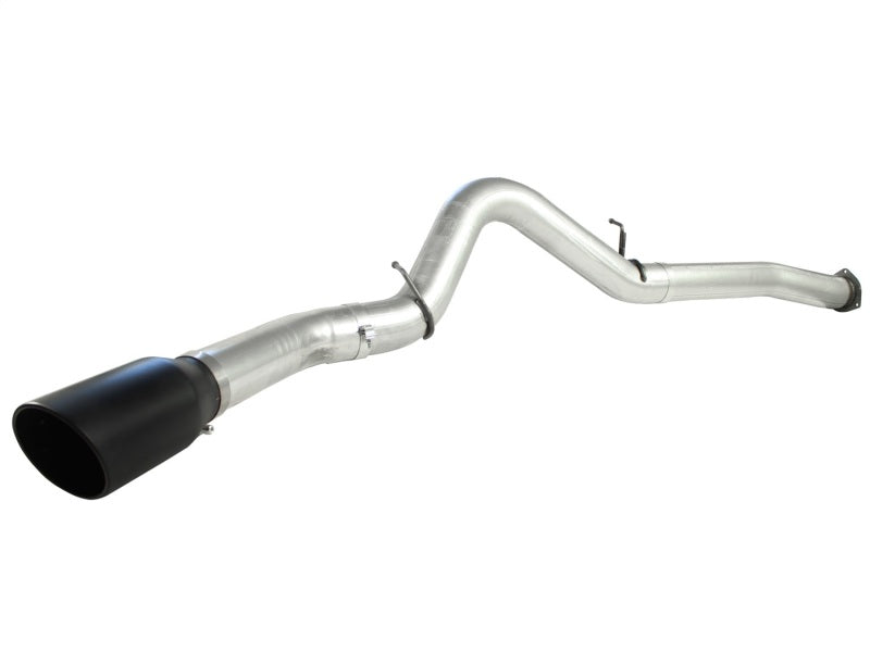 aFe Atlas Exhaust 5in DPF-Back Al Steel 07.5-10 GM Diesel Trucks V8-6.6L (td) LMM (Blk Tip) DPF Back aFe