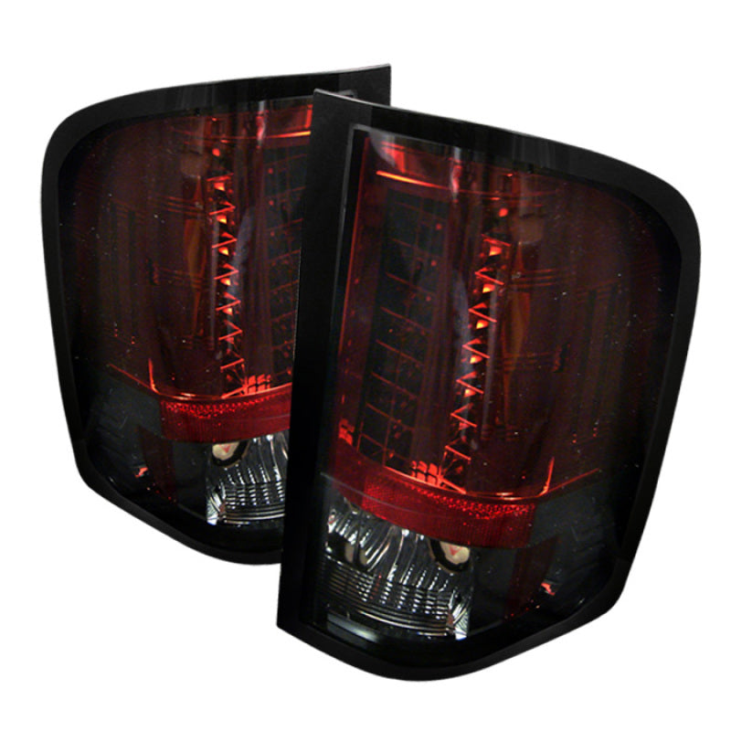 Spyder Chevy Silverado 07-13 LED Tail Lights Red Smoke ALT-YD-CS07-LED-RS Tail Lights SPYDER
