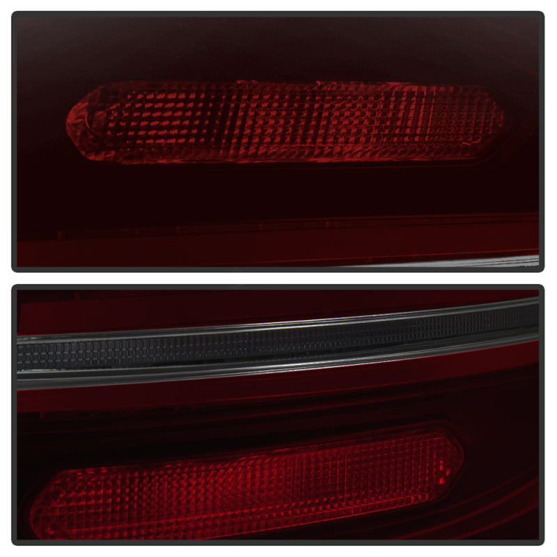 Spyder Porsche Cayenne 958 11-14 LED Tail Lights - Sequential Signal - Red Smoke Tail Lights SPYDER