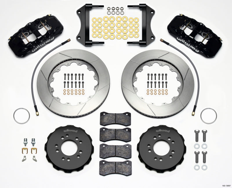 Wilwood AERO6 Front Hat Kit 14.25 2014-Up Corvette C7 w/Lines Big Brake Kits Wilwood