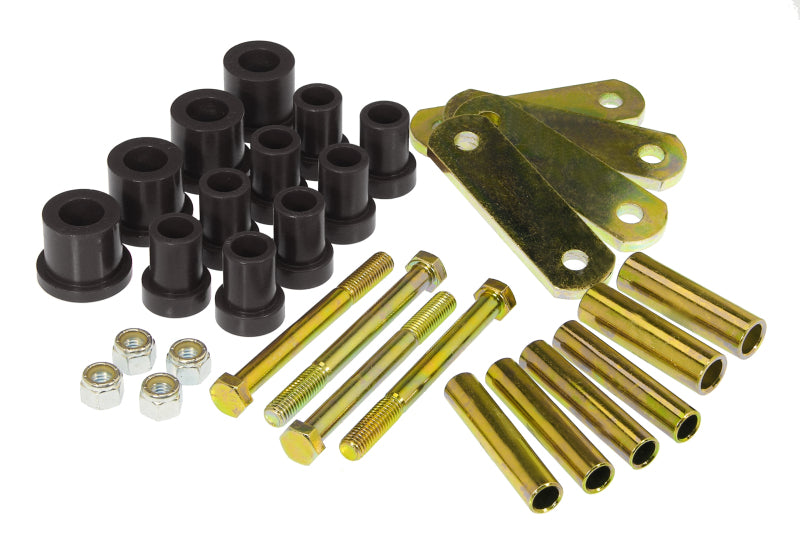Prothane 60-74 Chrysler B & E Body HD Spring & Shackles Bushings - Black Bushing Kits Prothane