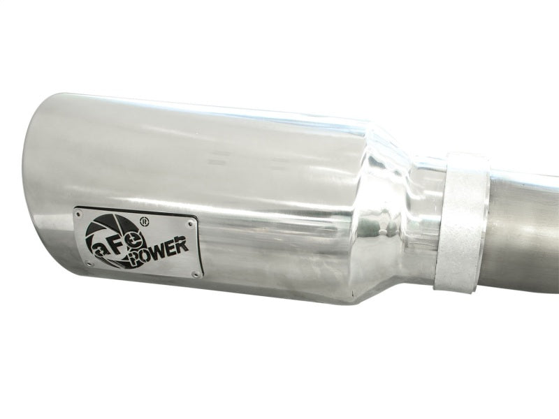 aFe MACHForce XP DPF-Back Exhaust 3in SS w/ 6in Polished Tips 2014 Dodge Ram 1500 V6 3.0L EcoDiesel DPF Back aFe