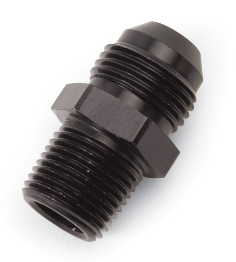 Russell Performance -6 AN to 1/8in NPT Straight Flare to Pipe (Black) Fittings Russell