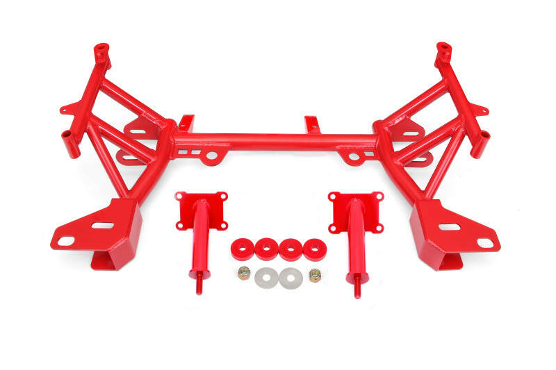 BMR 93-02 4th Gen F-Body K-member Low Mount Turbo LS1 Motor Mounts Pinto Mounts - Red Crossmembers BMR Suspension