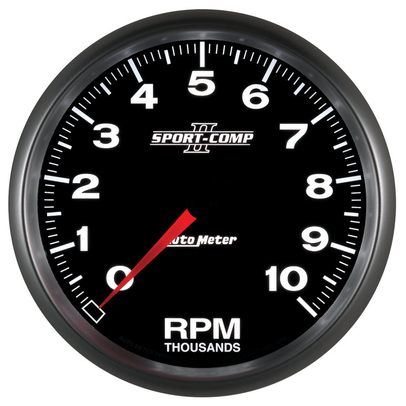 Autometer Sport-Comp II 5 inch 0-10000 RPM In Dash Tachometer Gauges AutoMeter