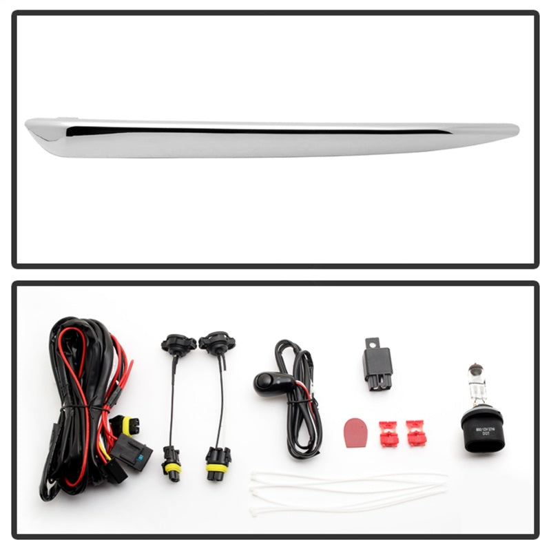 Spyder Chevy Suburban Tahoe 2015-17 OEM Fog Lights W/Chrm trim Cover and Switch Clear FL-CTAH15-C Fog Lights SPYDER