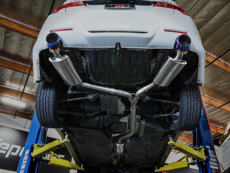aFe 09-14 Acura TSX L4 2.4L Takeda 2-1/2in to 2-1/4in 304 SS Cat-Back Exhaust System w/BlueFlame Tip Catback aFe