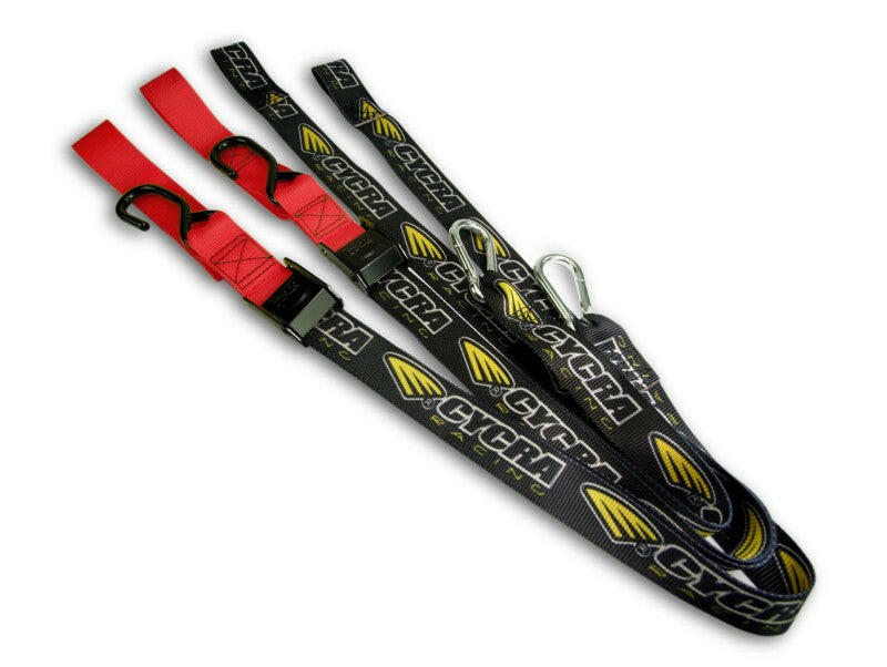 Cycra Tie Down Set - Red Cargo Tie-Downs Cycra