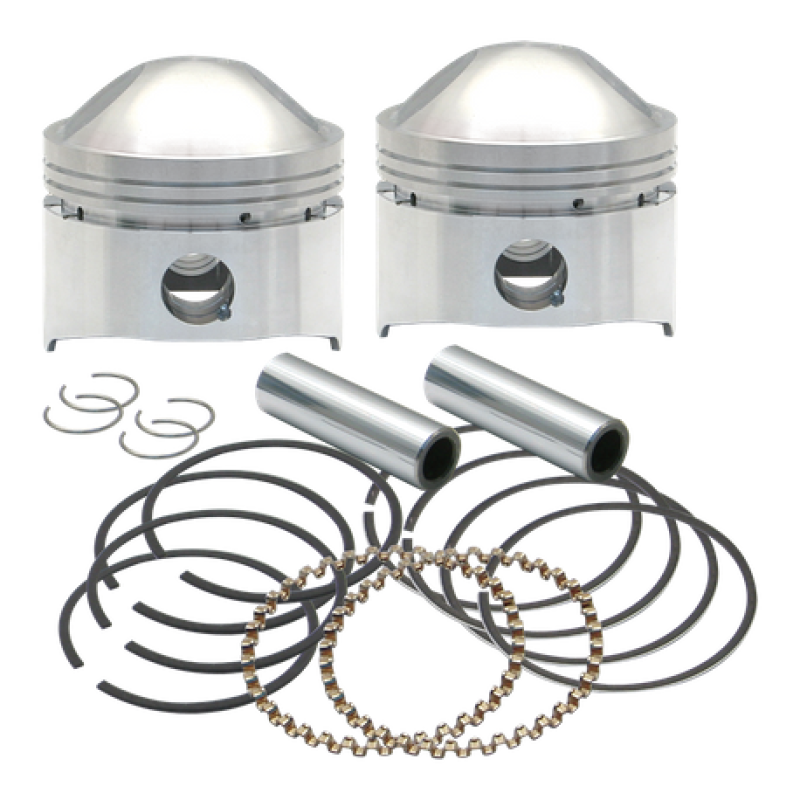 S&S Cycle 36-84 BT 3-7/16in Piston Set - .040in Piston Sets - Powersports S&S Cycle