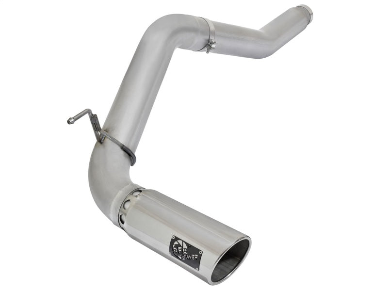 aFe Atlas Exhaust 5in DPF-Back Exhaust Aluminized Steel 2016 Nissan Titan XD V8-5.0L w/ Polished Tip DPF Back aFe