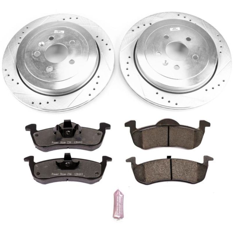 Power Stop 13-18 Lincoln MKT Rear Z36 Truck & Tow Brake Kit Brake Kits - Performance D&S PowerStop